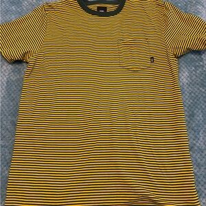 Vans Striped Yellow and Black Men's Shirt